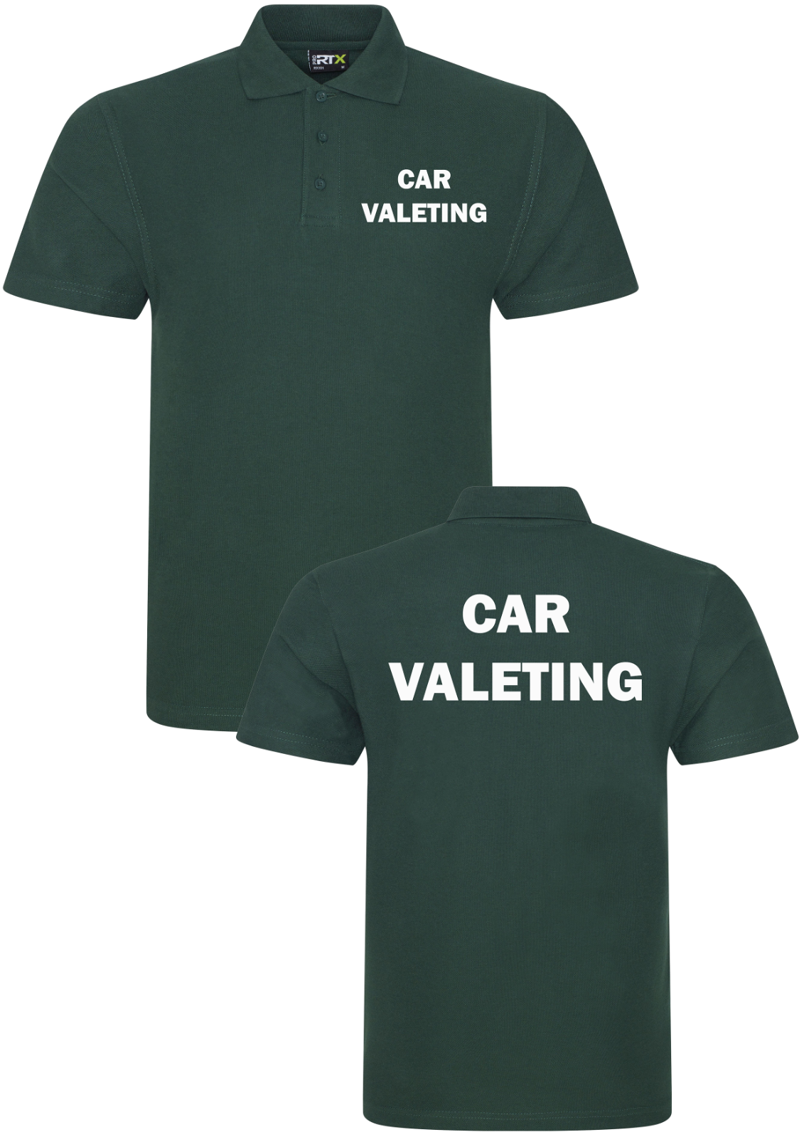 Car Valeting Polo Shirt Workwear for Hand Wash Cleaning and Polishing