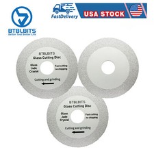 3PCS Glass Cutting Disc Diamond Saw Blade Grind Marble Ceramic Tile Jade Crystal
