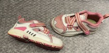 Tommy Hilfiger Overslide 6.5 W white / pink / lime toddler girls shoes