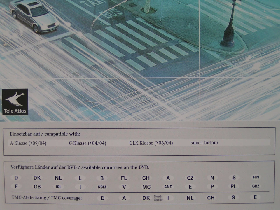 DVD NAVIGATION MERCEDES BENZ COMAND APS 2004 A B C CLK G GL M R VITO NTG 2 BLAU - Bild 3 von 4