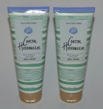 2 NEW BATH  BODY WORKS COASTAL HYDRANGEAS ULTRA SHEA BODY CREAM LOTION 8 OZ