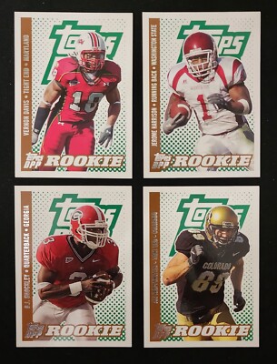 2006 Topps Draft Picks & Prospects - Lot of 10 Rookie Football Cards