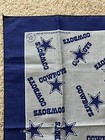 New Vintage 2000s DALLAS COWBOYS Bandana Scarf 21"x21" Poly Cotton Made in USA — photo 2