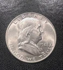 1948 P Franklin Half Dollar - FBL Choice Gem Brilliant Lustrous BU Uncirculated