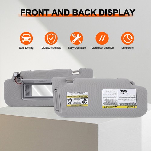 Left Driver Sun Visor Gray For 2006-2008 Nissan Murano S Sport Utility 4-Door - Picture 11 of 11