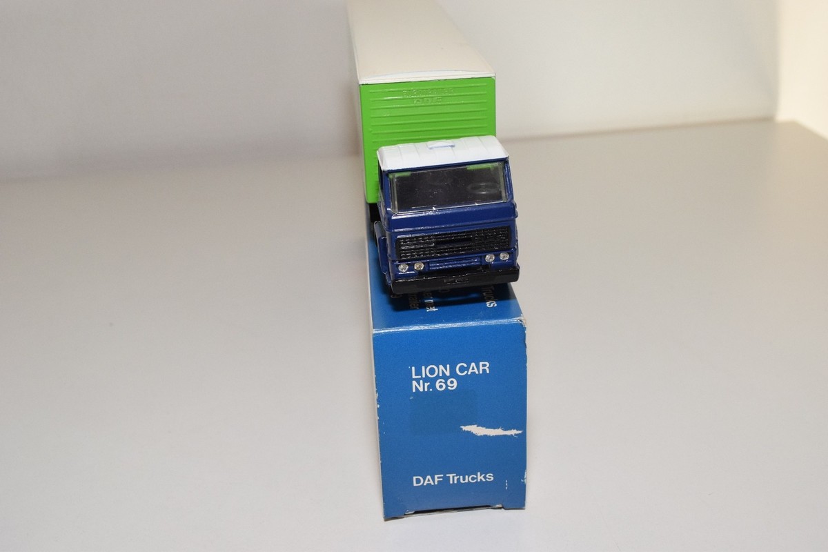 Camion Miniature Lion Car 1/50 - DAF 2300 Avec Remorque Van Gend & Loos - Proche Neuf