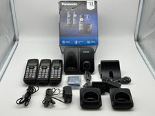 Panasonic Cordless Phone System Expandable Call Blocking 3 Handsets KX-TGD813B