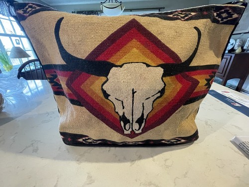 El Paso Saddle Blanket Company Western Shoulder bag Crossbody Bull Tote Purse - Picture 3 of 11