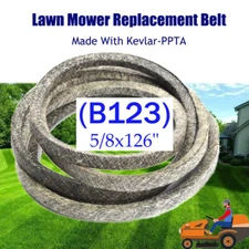 5/8x126" Replacement Belt For John Deere TCU16495 With 72" Deck Made With Kevlar
