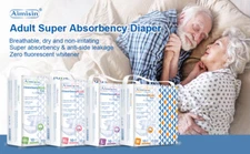 Aimisin Super Absorbency Adult Diaper, Incontinence Diapers with Tabs Men Women