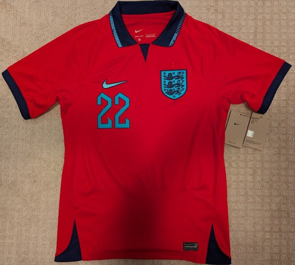 Jude Bellingham England Nike 2022-2023 World Cup Away Red Jersey