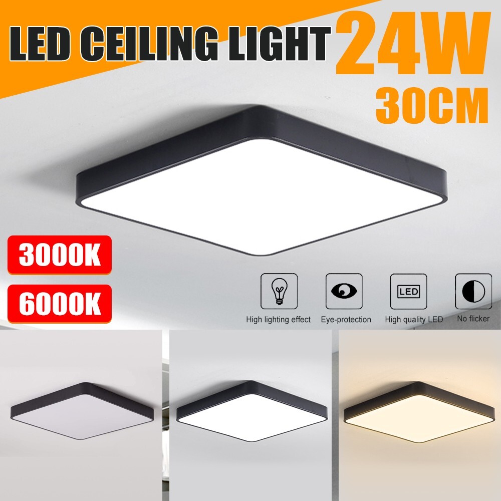 Modern LED Ceiling Light Square Panel Spot Lights Bathroom Kitchen
