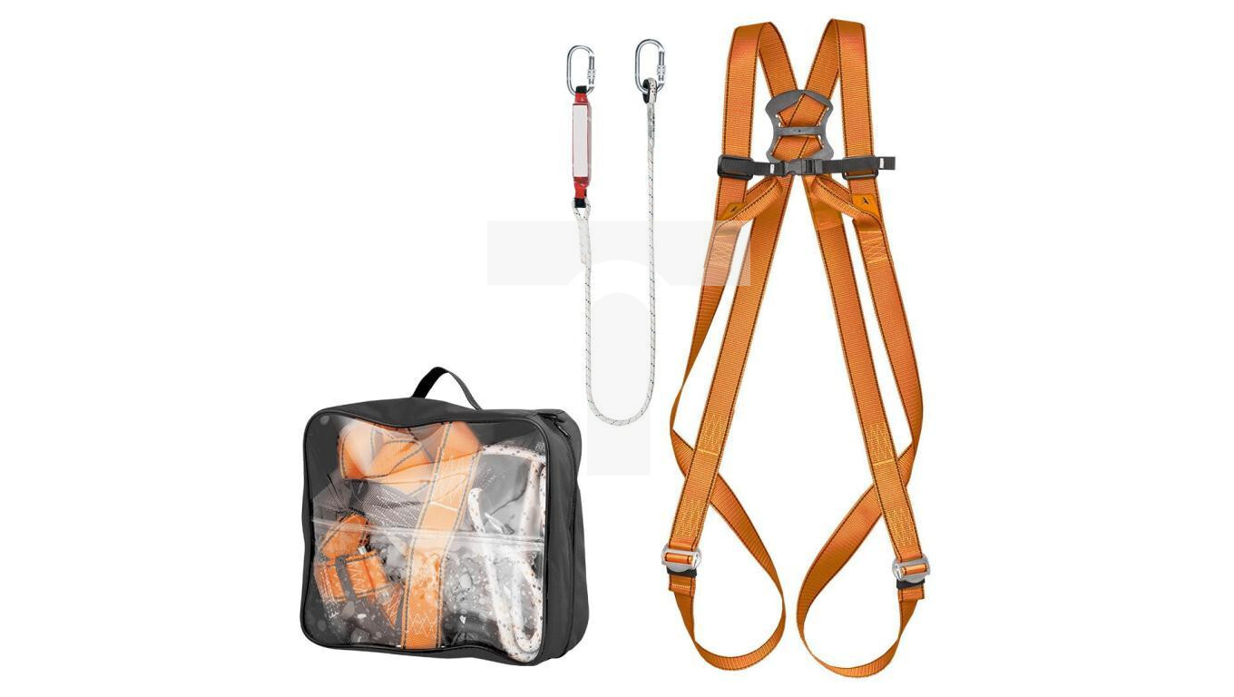 Safety kit with shock absorber, safety harness, size M-XL 97-101 /T2UK