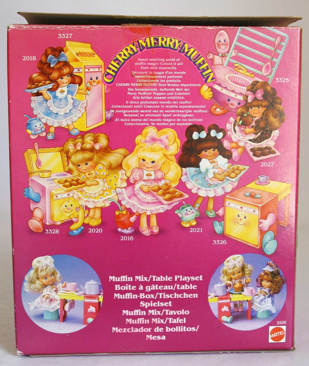 ✨【激レア】『チェリー・メリー・マフィン フィギュア 4個セット』マテル RARE VINTAGE 1989 CHERRY MERRY MUFFIN MIX TABLE PLAYSET MATTEL NEW