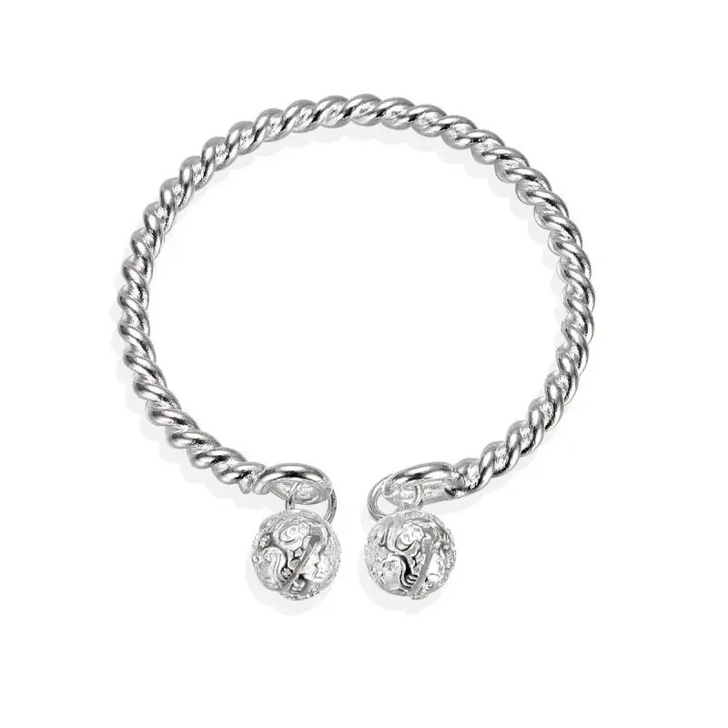 Pulsera Brazalete Campanas Brazalete Mujer Brazalete Plata Bisutería Regalo