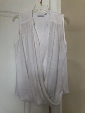 New York & Company White Top Size Medium