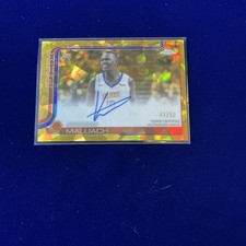 KHAMAN MALUACH 2025-26 TOPPS CHROME SAPPHIRE ROOKIE AUTO GOLD REFRACTOR RC 41/50