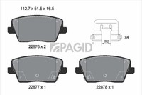Pagid Bremsbelagsatz Scheibenbremse T2770N FüR Hyundai I30 PDE PD Pden Fastback