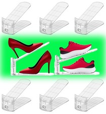 Shoe Slots Organizer for Closet 8PACK Shoe Stacker Adjustable Shoe Slots Orga...