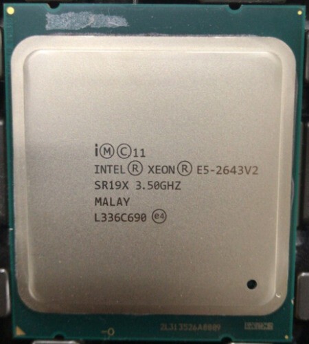 Intel Xeon E5-2643 V2 SR19X 6-Core 12 threads 3.50GHz LGA2011 CPU Processor - Picture 1 of 3