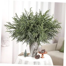  Norfolk Pine Stems Pcs Real Touch Norfolk Pine Branch, Christmas 36 Inch 18