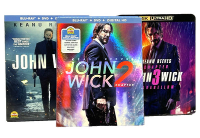 John Wick, John Wick 2, John Wick 3 - Blu-ray + DVD
