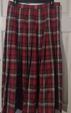 VTG Pendleton 70s-80s 100 Wool Tartan Plaid Skirt 28"