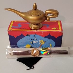 Vintage 1990s Disney Store Aladdin Genie Pop Up Watch Tested & Working PA