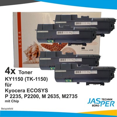 Toner 4x for Kyocera KY1150 (TK-1150) Black Ecosys M2135dn 2635 2735 P2235 2200