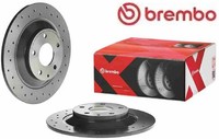 2X Bremsscheibe Brembo 08.C425.1X 2 Bremsscheiben Hinterachse Hinten FüR Mazda