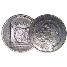 1985 Mexican 200 Pesos Copper-Nickel Coin