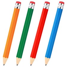 Gersoniel 4 Pack 14 Inch Wooden 4 Count Pack of 1 , Blue, Red, Green, Yellow