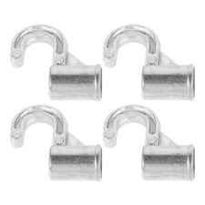 4 Pcs Heavy Duty Closet Rod Hooks Aluminum Alloy Wardrobe Hanger Connectors