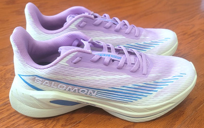 NEW Women's Salomon Spectur 2 Outdoor Running Shoes Violet/Sharp Green US 8.5