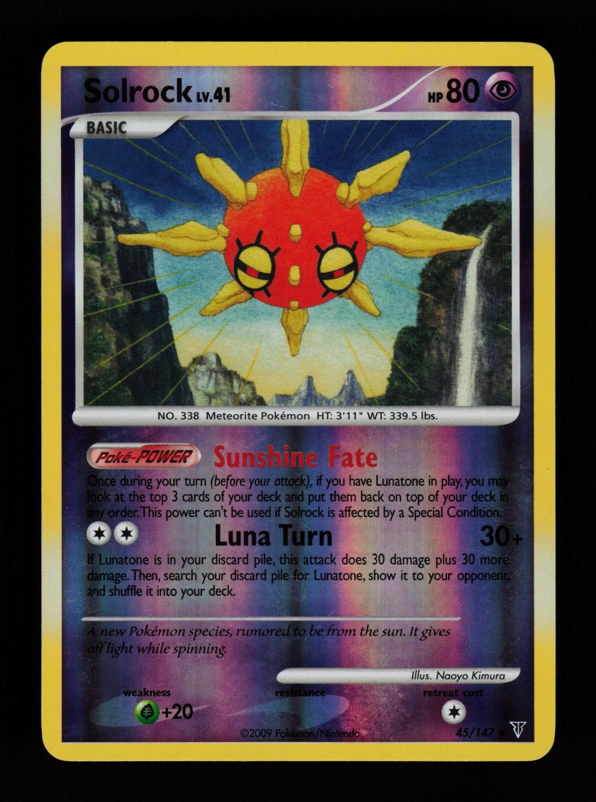 Solrock 45/147 Reverse Holo Rare Supreme Victors Pokemon Cards