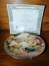 Sue Willis Teddy Bear 'Friends are Fur-ever' Limited Edition Plate Franklin Mint
