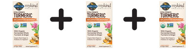 3 x Garden of Life Extra Strength Turmeric - mykind Organics - (555,28 EUR/kg)