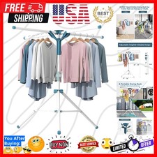 Tripod Clothes Drying Rack Folding Indoor, Portable Drying Rack Clothing and ...