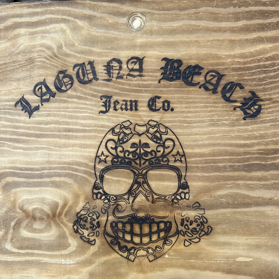 Jeans de mezclilla azules bordados adornados de colección Laguna Beach Jean Co para hombre talla 40 Foto 2 de 4