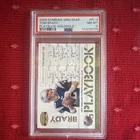 2008 Donruss Gridiron Gear PlayBook HoloGold Tom Brady  PSA 8   50/100