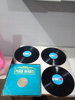 BOX SET 3 LP'S VINYL PEDRO INFANTE.- GRANDES EXITOS DE SUS PELICULAS