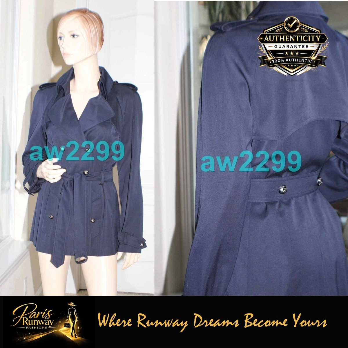 CHANEL Coats Trench Regular Size Coats, Jackets & Vests for Women