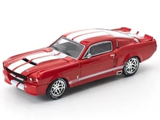 SHELBY MUSTANG GT500 RED 1/64 DIECAST MODEL CAR BY POP RACE PR640182