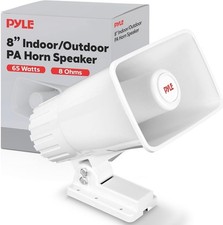 Pyle Indoor/Outdoor PA Horn Speaker - 8  Portable PA Speaker 8 Ohms  65W