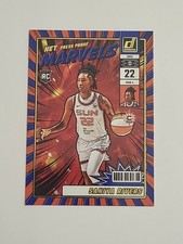 2025 Donruss WNBA 5 Saniya Rivers Net Marvels RC Press Proof Blue- Sun