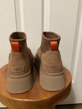 UGG Classic Ultra Mini Dipper Platform Women's Boots Chestnut New