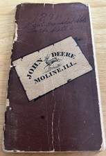 1891 John Deere Plow Co General Catalog Pocket Book Moline IL Antique Farm Rare