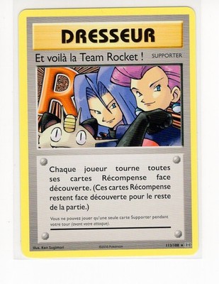 ~FR~ FRENCH Et Voila la Team Rocket Evolutions 113 Pokemon Card (G4)