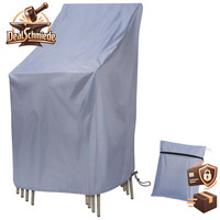 Gartenstuhl Abdeckung Wasserdicht Winddicht Anti-Uv Oxford 64X64X70Cm Grau