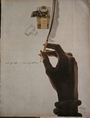 1967 Carven Ma Griffe perfume Van Cleef & Arpels Bracelets Ring Jewelry ad 